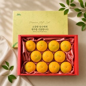[바로배송] 이제주 과즙가득 황금향 선물세트 2.5kg 12과 내외 보자기포장
