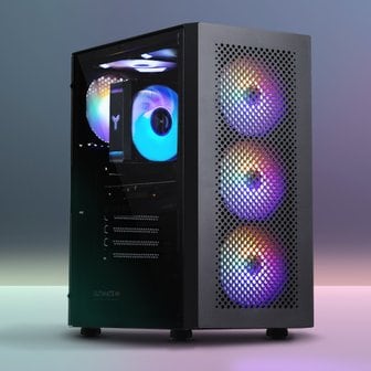 주연테크 카운터 D475F46 블랙 라이젠5 7500F RTX4060 게이밍 데스크탑 PC