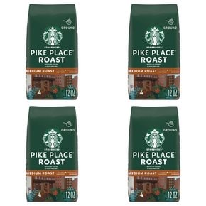 스타벅스 파이크 플레이스 미디엄 로스트 그라운드 분쇄 커피 Starbucks Pike Place Ground Coffee 340g 4개