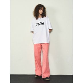 Pigment Stone Washing Pants_CTD410(Bleach Red)