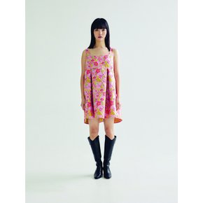 FLOWER MINI DRESS _PINK