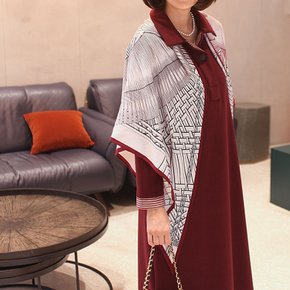 A42326 짜임 벨벳캐시 삼각 빅스카프