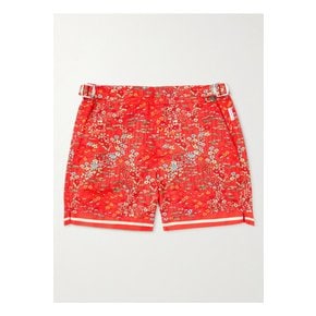 Russell Solo Fantasy Floral-Print Swim Shorts 레드