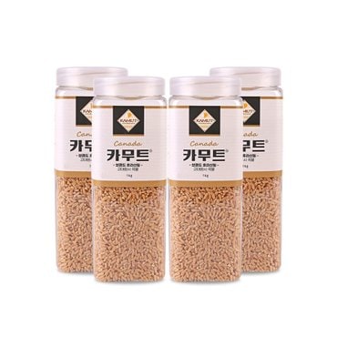 신세계라이브쇼핑 고대곡물 정품 카무트 쌀 1kg X 4개 (용기)