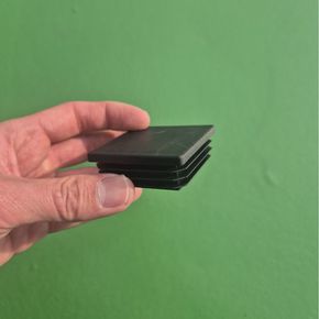 사각캡 각파이프 마개 플라스틱 각관 PVC 50X50