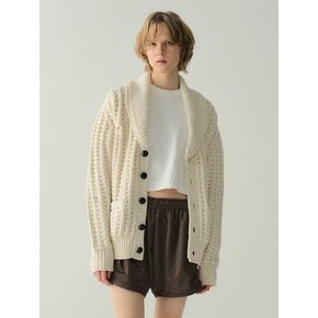 Collar Knit Cardigan_Ivory