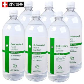 손소독기전용 에탄올70% 1000ml 리필액 6개 세트