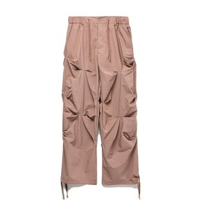 CREASE NYLON BANDING PANTS_INDIE PINK