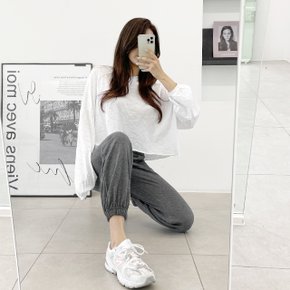 제이지컴퍼니 여성 밴딩 밑단 시보리 조거팬츠 쫀쫀한 밴딩 너무 편안해!!