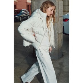 ZARA 아노락 바람막이 패딩 숏 자켓 크림