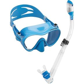 독일 크레씨 마스크 Cressi Diving Snorkelling Freediving Frameless Mask Snorkel Set 1440359