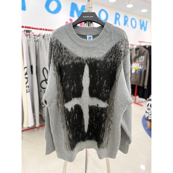 [여주점] 남여공용,크로스모헤어,니트, 그레이JFZZ51A15