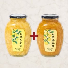 제주 레몬차 2.2kg+유자차 2.2kg