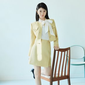 [25 S/S] 잇미샤 테이프 장식 트위드 자켓 ITP2ZJK500