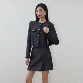 [25 S/S] 잇미샤 테이프 장식 트위드 자켓 ITP2ZJK500