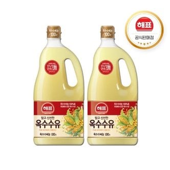  사조 해표 맑고 신선한 옥수수유 1.8L X 2