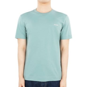 에르메네질도제냐 24 S/S 남성 로고 코튼 반팔(아쿠아그린) UB360A5 B760 A04