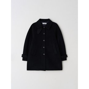 raglan half coat - black