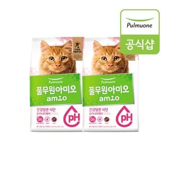  [풀무원 아미오] 건강담은식단 고양이 유리너리케어 6.4kg (400gX16EA)X2개