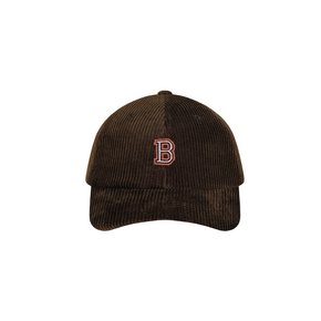 B Emblem Corduroy Cap (BROWN)