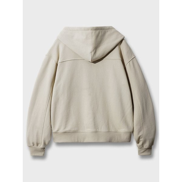 뉴웨이브 크롭 후드집업 크림그레이 SJHD1535