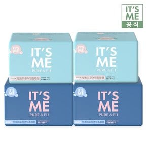 [IT`S ME] 잇츠미 퓨어앤핏 순면감촉 대형 10P x 2팩 + 슈퍼롱 6P x 2팩