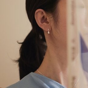 [ 본사정품 / 실크 파우치 쇼핑백 증정 ] 실버 925 방울 드롭 침 귀걸이