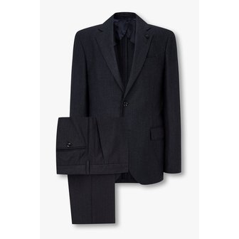 LARDINI 플란넬 스트라이프 싱글 수트 1915301001000