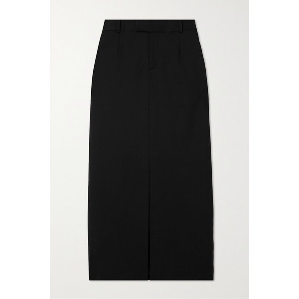 심카이 잘다 울 혼방 트윌 맥시 스커트 블랙 1647597326225384