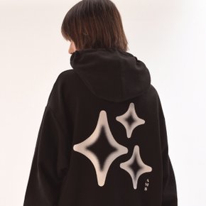 자수 후드 티셔츠 엠블러 남여공용 Three stars 자수 후드 티셔츠 AHP1204