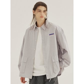 원더플레이스 [오션퍼시픽] 남녀공용 OCEAN COTTON SHIRT JACKET [GRAY]