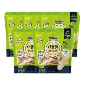 천하장사 더블링 콘 스윗치즈 소시지 400g (25g x 16개입) 5봉 .