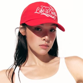 서프 나일론 볼캡 레드 (B6SUACP001RED)