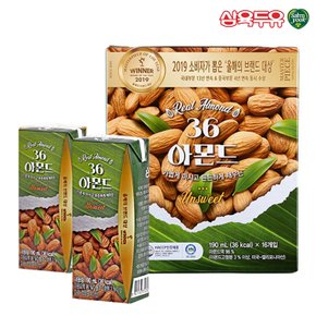 삼육식품 36 아몬드 언스위트 190ml 16팩