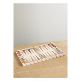 부르넬로쿠치넬리 브루넬로쿠치넬리 월넛 우드 크리온 스테인리스 스틸 백개먼 세트 베이지 1647597338471634