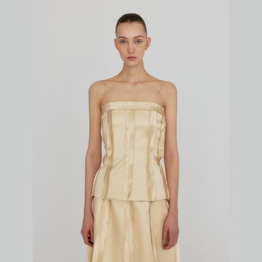 EENK ZENNY Fitted Sleeveless Top - Yellow