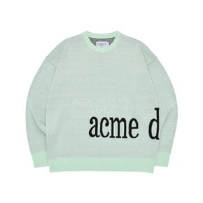 BASIC LOGO SIDE POINT KNIT MINT 포인트 로고 니트 민트