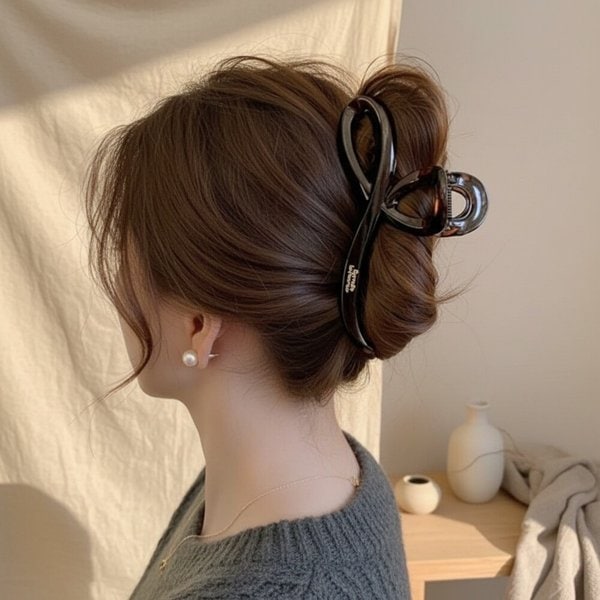 [옷자락] 여성 일상 헤어핀 우아한 집게