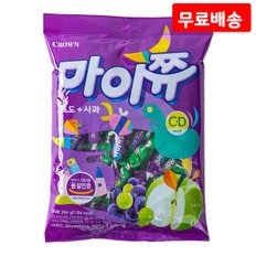 마이쮸 포도 사과 284g X 3 대용량 개별포장 카라멜 캔디 간식 과자