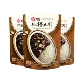 CJ제일제당 백설 트러플 고기 짜장 160g x3개