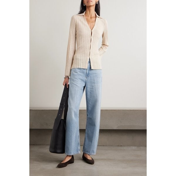 미로 미드라이즈 배럴 진 라이트 데님 46376663163089281