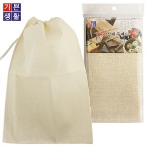 진짜 삼베주머니(특대 36x53)천연 면보자기 한약 면포