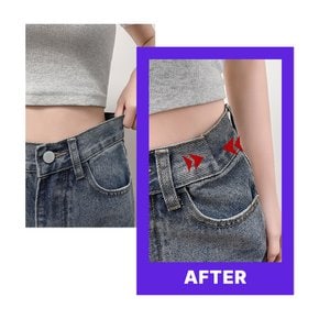 바지 치마허리줄이기 옷핀 청바지 요술단추 밑단고정 길이조절클립 허리줄임 셀프수선 매직 버클