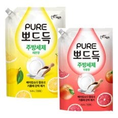  피죤 뽀드득_주방세제 리필 1.2L 주방세제 대용량세제 개운한주방세제 깔끔한주방세제