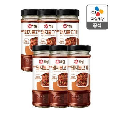 CJ제일제당 [본사배송] 백설돼지불고기양념500g X 6