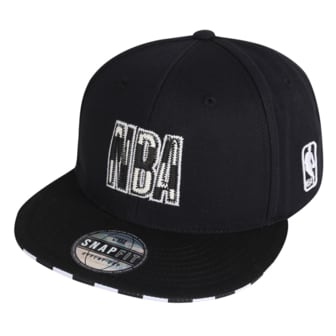 NBA 체커보드 청배색 스냅백 HYFLAT CAP(N225AP627P)