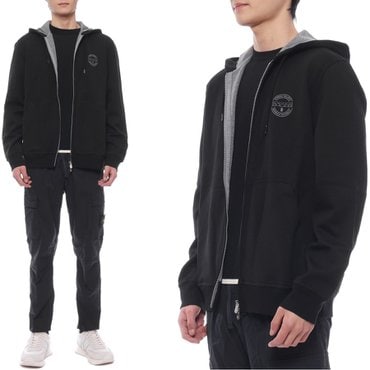 브루넬로쿠치넬리 24FW 남성 로고 프린트 스트링 후드집업 (MM8319047G CSQ44 24F)