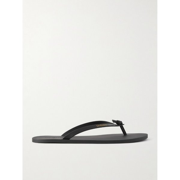 로고 프린트 가죽 샌들 46376663163025100