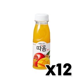 따옴 애플망고주스 페트음료 235ml x 12개