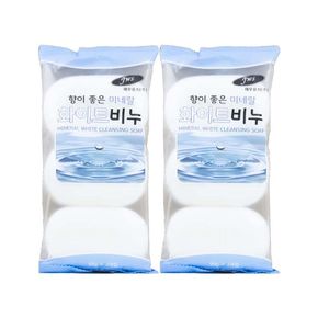 향이 좋은 미네랄 화이트 비누 90g 6개입